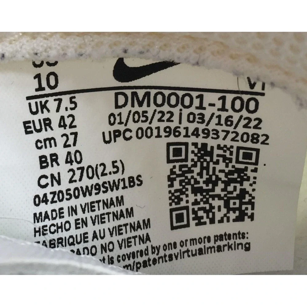 Nike Air‎ Max Pre-Day Phantom White DM0001-100 Womens Size 10 Athletic Run